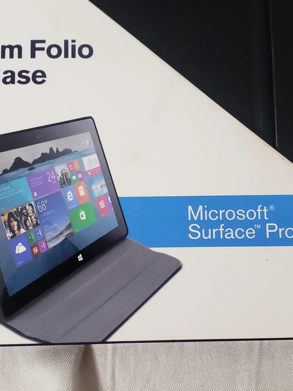 Targus Premium Folio Wrap Case for Microsoft Surface Pro 3 - Black